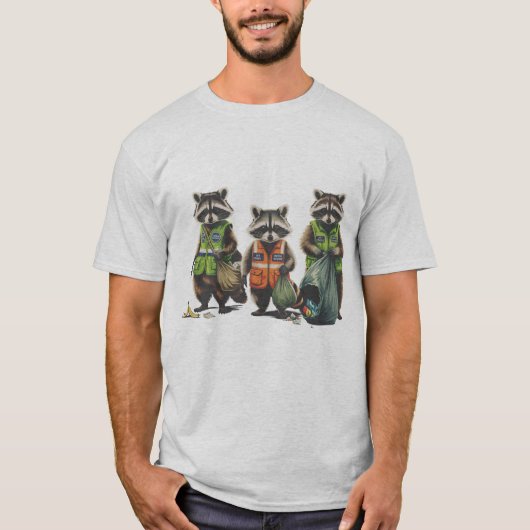 T-shirt Pandas d'ordures : 3 Pendejos (Devant)