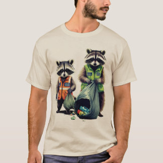 T-shirt Pandas d'ordures : Dynamic Duo