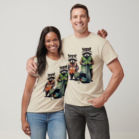 T-shirt Pandas d'ordures : Dynamic Duo (Unisexe)