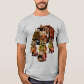 T-shirt Pandas d'ordures : Le quatrième de la Pandacalypse (Devant)