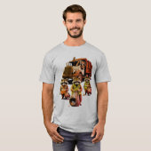 T-shirt Pandas d'ordures : Le quatrième de la Pandacalypse (Devant entier)