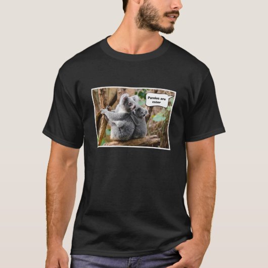 T-shirt Pandas ou Koalas - Qui sont plus mignons ? Drôle (Devant)
