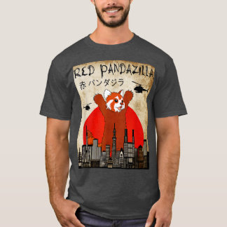 T-shirt Pandazilla rouge