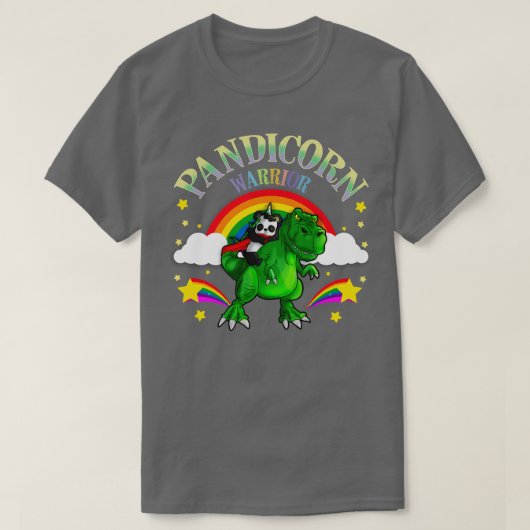 T-shirt Pandicorne guerrier Panda Bear T Rex Dinosaur (Design devant)