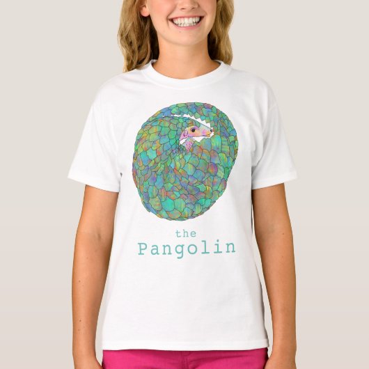 T-shirt Pangolin Espèces en voie de disparition Cute Anima (Devant)