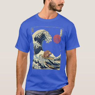 T-shirt Pangolin Kanagawa Vague Japonaise de Surf