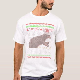 T-shirt Pangolin Père Noël moche Motif de Noël X Mas