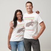 T-shirt Pangolin Père Noël moche Motif de Noël X Mas (Unisexe)