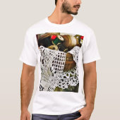 T-shirt Panier à coudre avec fil et dentelle (Devant)