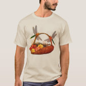 T-shirt Panier à fleurs libellules (Devant)