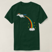 T-shirt Panier arc-en-ciel Unicorne (Design devant)