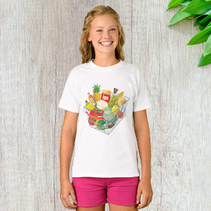 T-shirt Panier d'achat supermarché
