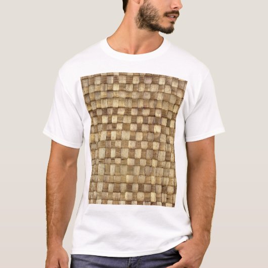 T-shirt Panier d'artisanat Texture sans couture (Devant)