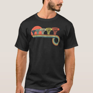T-shirt Panier de basket-ball Net Retro Vintage Sunset Rai
