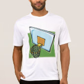 T-shirt Panier De Basketball Sports Backboard Et Net (Devant)