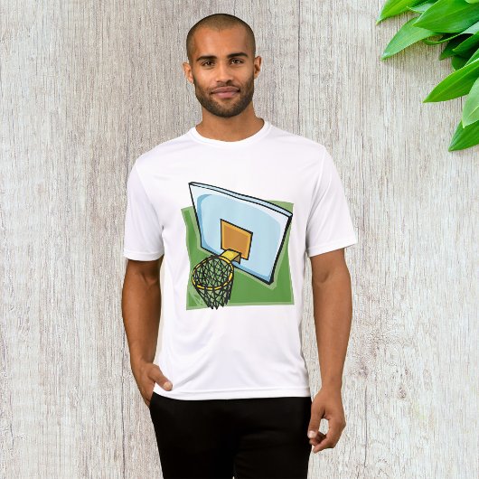 T-shirt Panier De Basketball Sports Backboard Et Net
