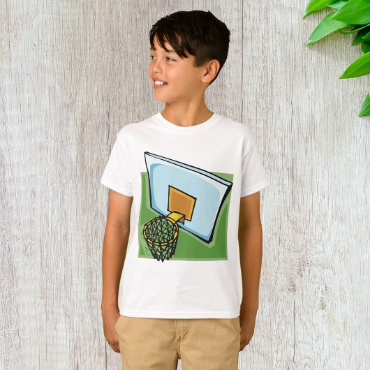 T-shirt Panier De Basketball Sports Backboard Et Net