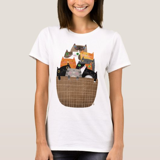 T-shirt Panier de chatons (Devant)