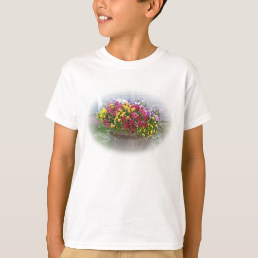 T-shirt Panier de fleurs (Devant)