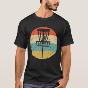 T-shirt Panier de golf Disc Golf Rétro