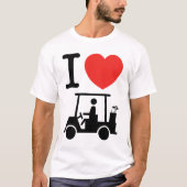 T-shirt Panier de golf I Heart (Love) (Devant)