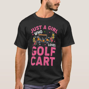 T-shirt Panier De Golf Juste Une Fille Qui Aime Le Panier