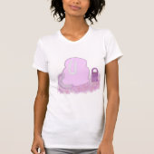 T-shirt Panier de lapin de Pâques parsemé de fleurs (Devant)