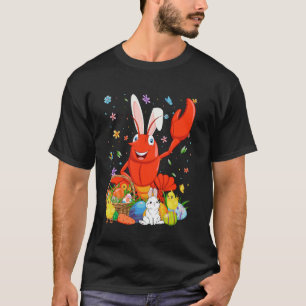 T-shirt Panier de Pâques aux oreilles de lapin mignon écre