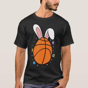 T-shirt Panier de Pâques drôle avec oreilles de lapin flop