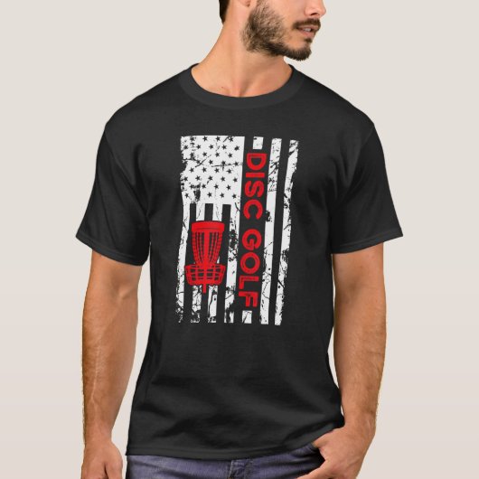 T-shirt Panier d'indicateur de golf de disque (Devant)