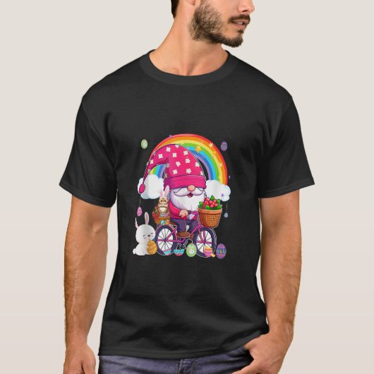 T-shirt Panier Exotique Des Oeufs De Pâques Gnome Bunny Su (Devant)
