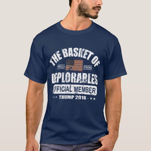 T-shirt Panier officiel de membre de Deplorables (Devant)