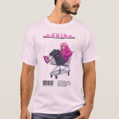 T-shirt Panier Pink Retro Anime Girl - Vaporwave Ae (Devant)