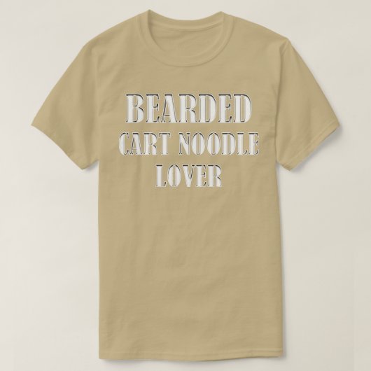 T-shirt Panier roulé Noodle Lover Beard Foodie Cuisinier C (Design devant)