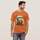 T-shirt "Panier Vibes d'été" (Devant entier)