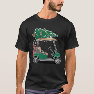 T-shirt Paniers de golf de Noël Arbres Lumineux Clubs Sac