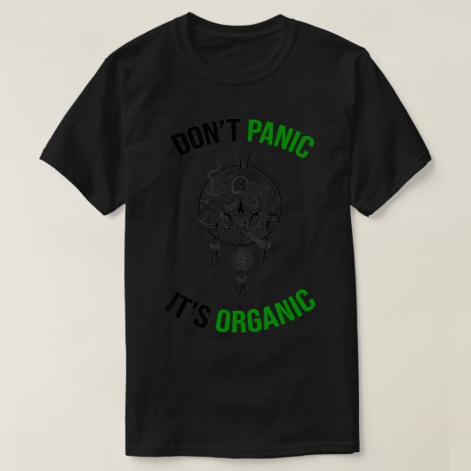 T-shirt Paniquez son support biologique Hippie Mouvement (Design devant)