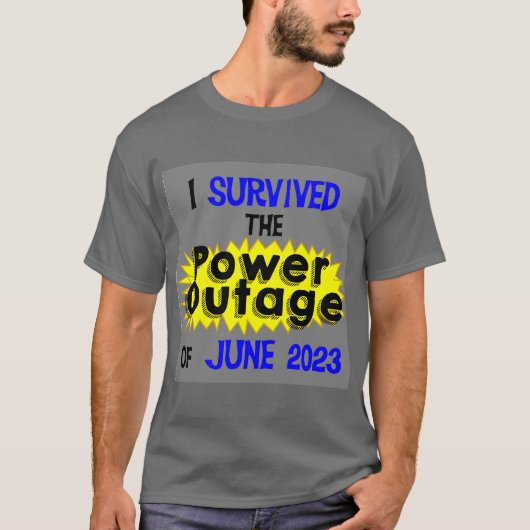 T-shirt Panne d'alimentation (Devant)