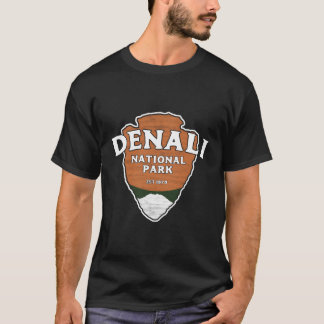 T-shirt Panneau Arrowhead Style Parc national de Denali