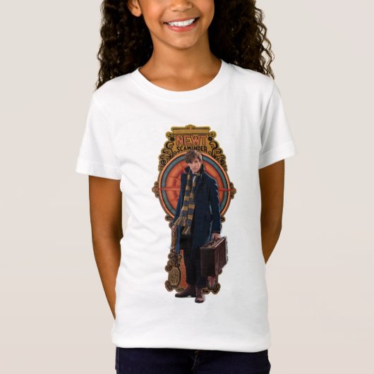 T-Shirt Panneau Art nouveau permanent NEWT SCAMANDER™ (Devant)