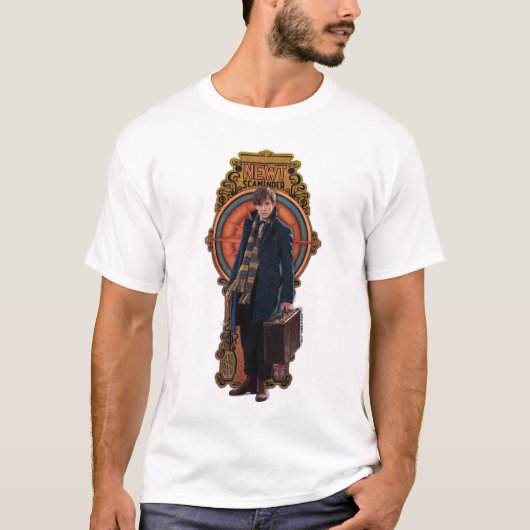 T-shirt Panneau Art nouveau permanent NEWT SCAMANDER™ (Devant)