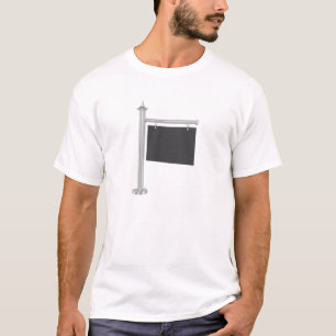 T-shirt Panneau blanc gris foncé