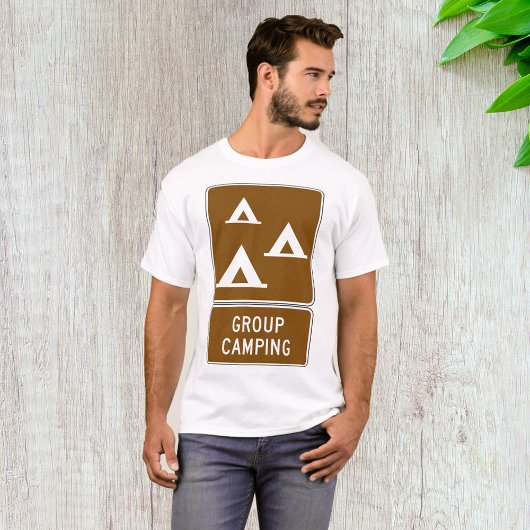T-shirt Panneau Camping de groupe