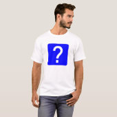 T-shirt Panneau Carré de la marque de question (Devant entier)