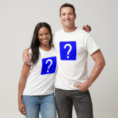 T-shirt Panneau Carré de la marque de question (Unisexe)
