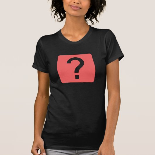 T-shirt Panneau Carré de la marque de question (Devant)