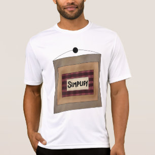 T-shirt Panneau d'art de mot minimaliste rustique