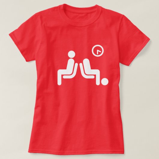 T-shirt Panneau d'attente long (Design devant)