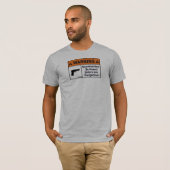 T-shirt panneau d'avertissement 2 (Devant entier)