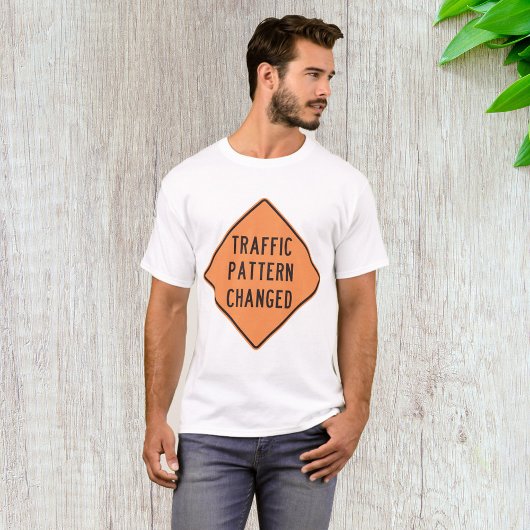T-shirt Panneau d'avertissement de modification du plan de